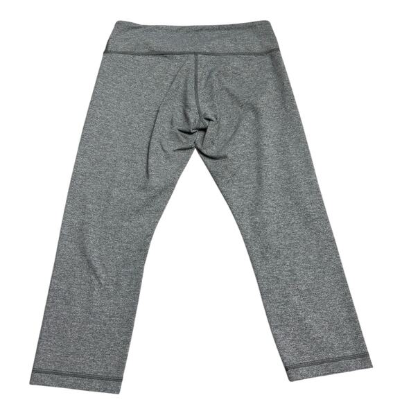 Lululemon Womens Size 10 Mid Rise Cropped Athletic Leggings Heathered Gray Sport - Picture 3 of 6